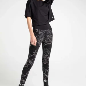 Legging Original au coton Ado/adulte  Feuillage noir
