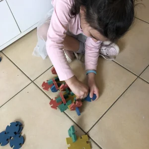 Euclide jouets en bois - 40 petites pièces dans un sac en jute - de 36 mois à 10 ans