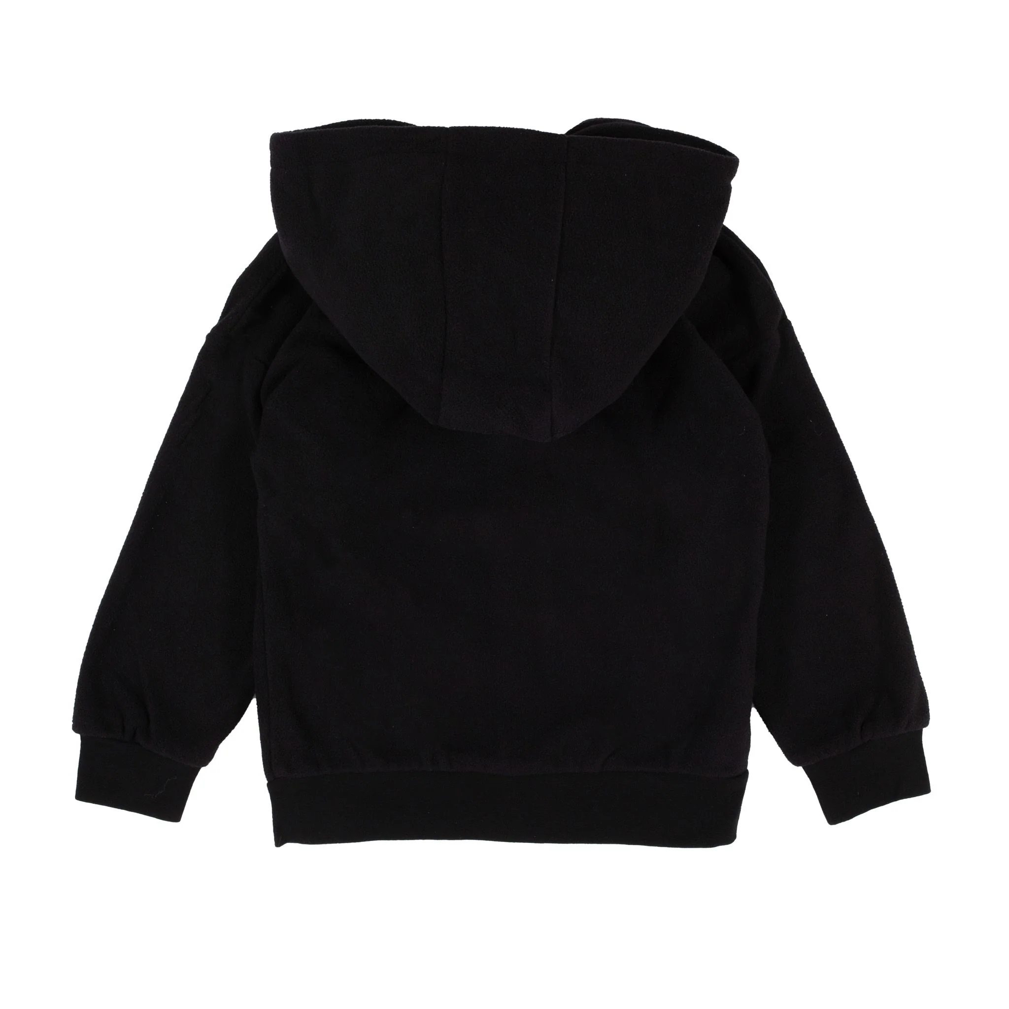 Veste micropolaire unisexe à capuchon noire BBHP800 – Image 2