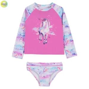 Maillot UV deux-pièces pour fillette Licorne S25S26