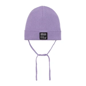 Tuque en tricot pour bébé Lilas BTUTO230