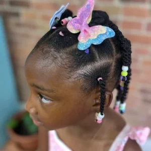 Barrettes Papillon Pailletées – Accessoires Cheveux pour Enfants