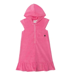 Robe de plage à capuchon rose E30NG59