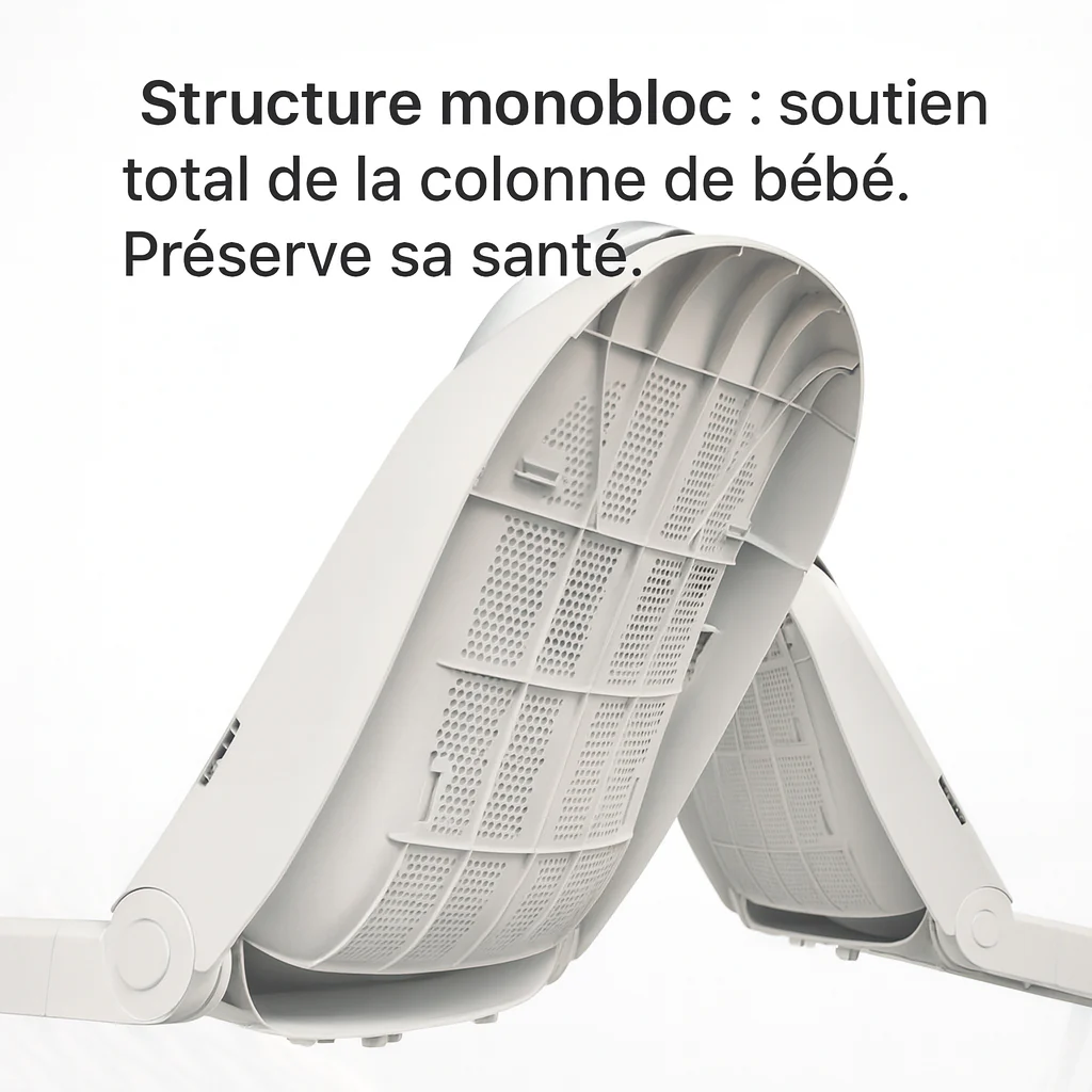 Balancelle bébé électrique 3-en-1 blanc – Image 4