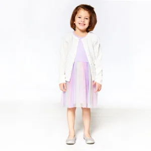 Veste en tricot blanche E30ET31