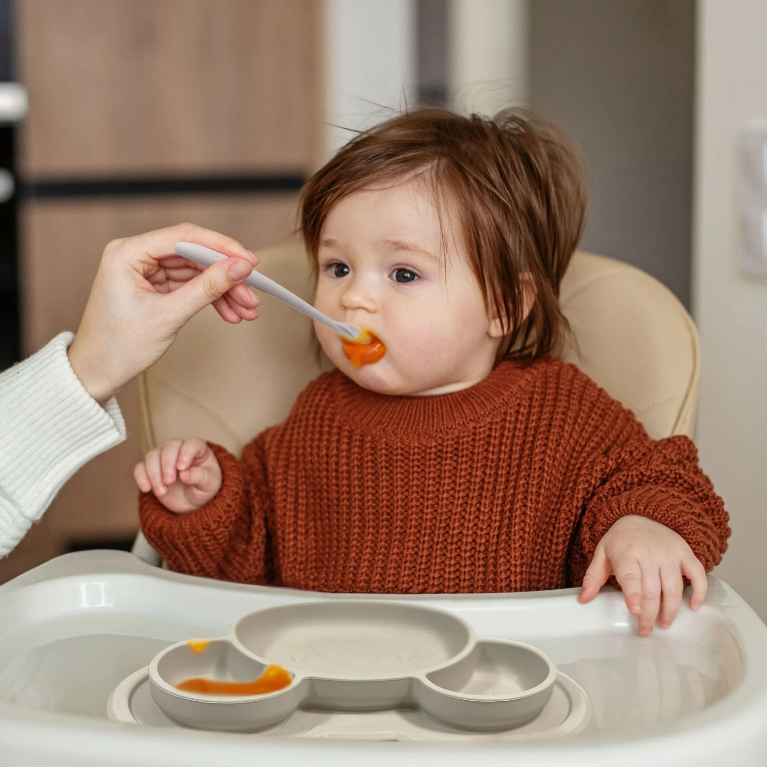 Assiette Antidérapante Siliplate ours sable – Image 2