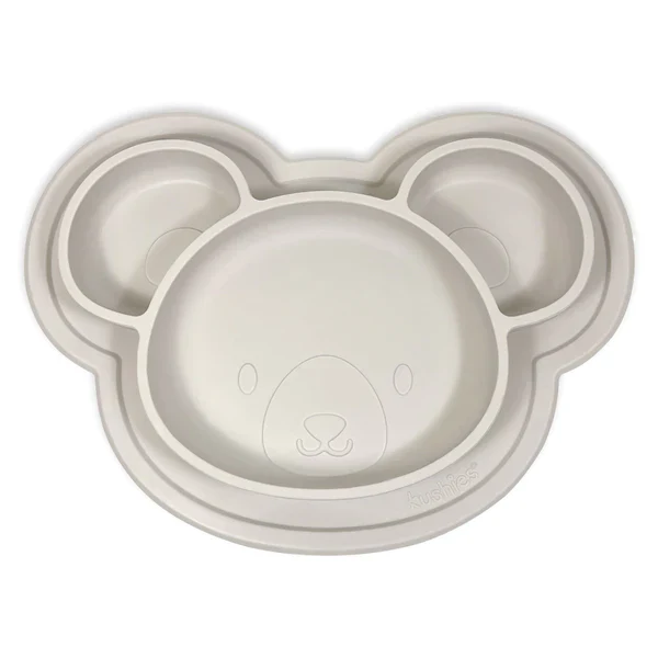 Assiette Antidérapante Siliplate ours sable