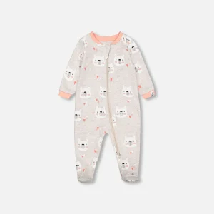 Pyjama une pièce  imprimé oursons F20PA70