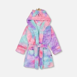 Peignoir en peluche multicouleur F20R90
