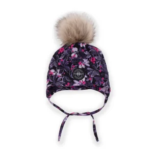 Tuque en jersey doublée en micropolaire FLEURS F23TUJO500