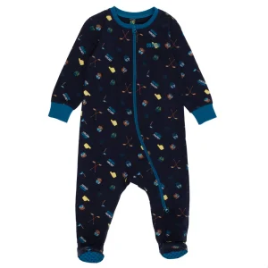 Pyjama une-pièce à pied Bébé Garçon Marine F24P105