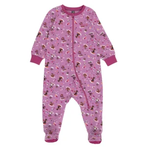 Pyjama une-pièce à pied Bébé Fille Violet F24P150