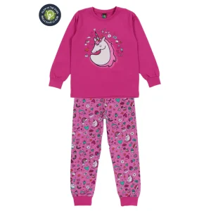 Pyjama pour bébé Licornes rose  F24P52