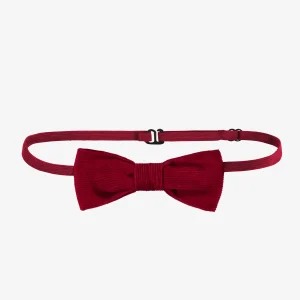 Nœud papillon rouge en twill, adulte
