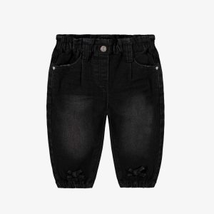 Jean noir sac taille en papier, bébé