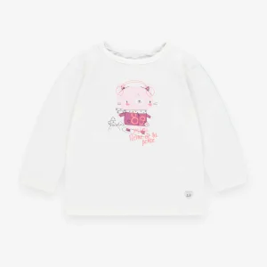 T-shirt crème avec illustration, bébé