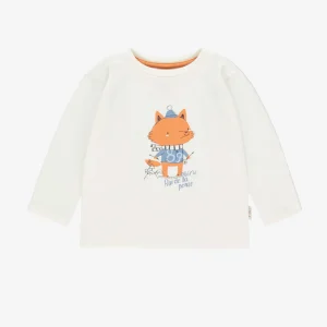 T-shirt crème avec illustration, bébé