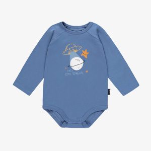 Cache-couche bleu avec illustration de planète, bébé