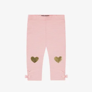 Legging rose avec cœurs, bébé