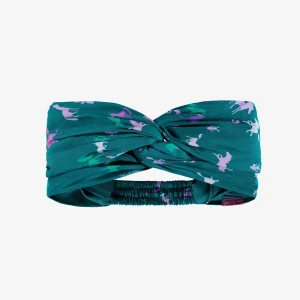 Bandeau turquoise à motifs, enfant