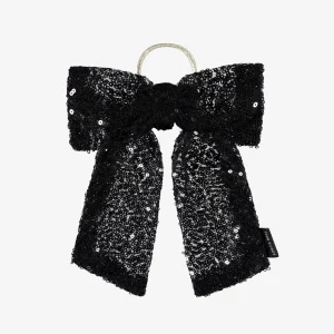 Boucle à cheveux à paillettes noires, enfant