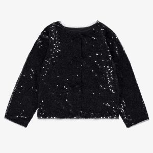 Veston noir à paillettes, enfant
