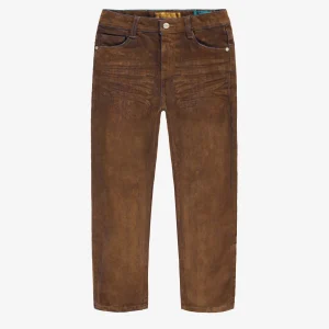 Jean brun coupe régulière, enfant