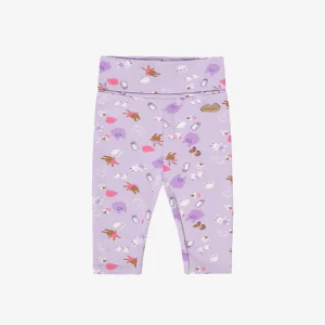 Legging évolutif mauve à motifs, naissance