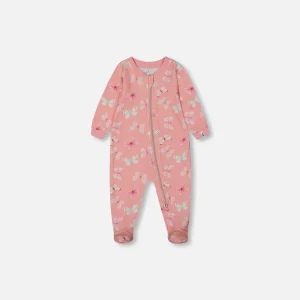 Pyjama papillons roses et bleus pour bébé G30PA40
