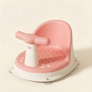 Transat bébé bain ergonomique rose