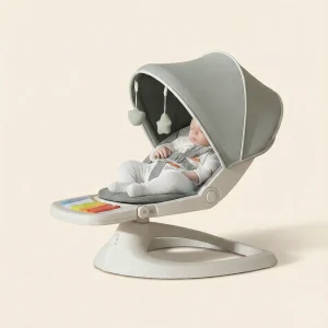 Balancelle bébé électrique 3-en-1 gris