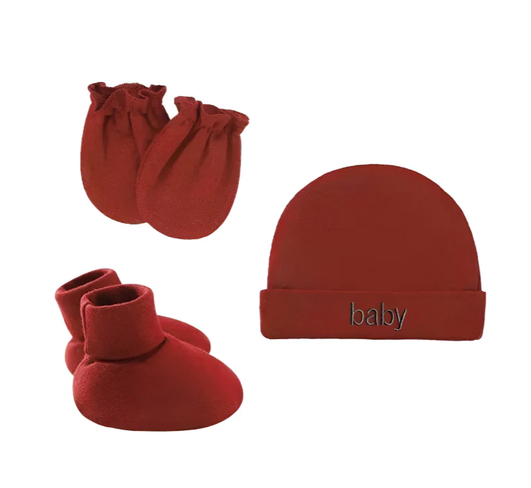Ensemble Naissance 3 Pièces pour Bébé – Bonnet, Moufles et Chaussons Ultra Doux – Image 3