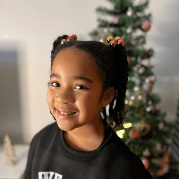 8 ÉLASTIQUES CHEVEUX BOULES GALACTIQUE ROUGE – Image 5