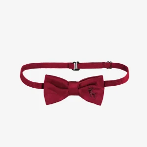 Nœud papillon rouge en twill, enfant