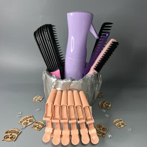 PACK COIFFURE ÉCONOMIQUE - BRUME CHEVEUX, BROSSE DÉMÊLANTE, PEIGNES A DENT ET FIN