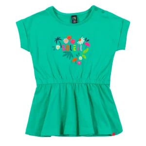 Tunique menthe pour bébé Mon éléphant d'Asie S2452-03