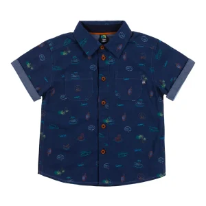 Chemise marine pour bébé Un été à la piscine S2453-01