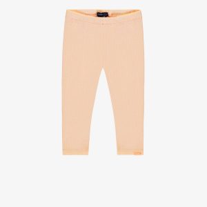 Legging longueur ¾ pêche en tricot côtelé, enfant
