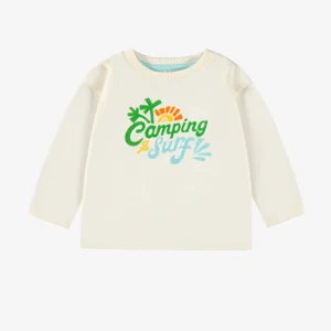 T-shirt crème en jersey avec illustration, bébé