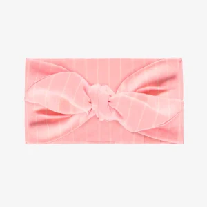 Bandeau rose à rayures, enfant