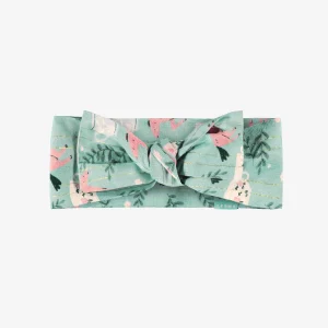 Bandeau turquoise à motifs, enfant