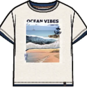 T-shirt ivoire Brise côtière S2601-07 (prévente)