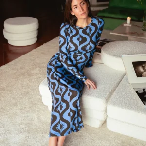 Thelma - Robe Femme Full Moon Bleu