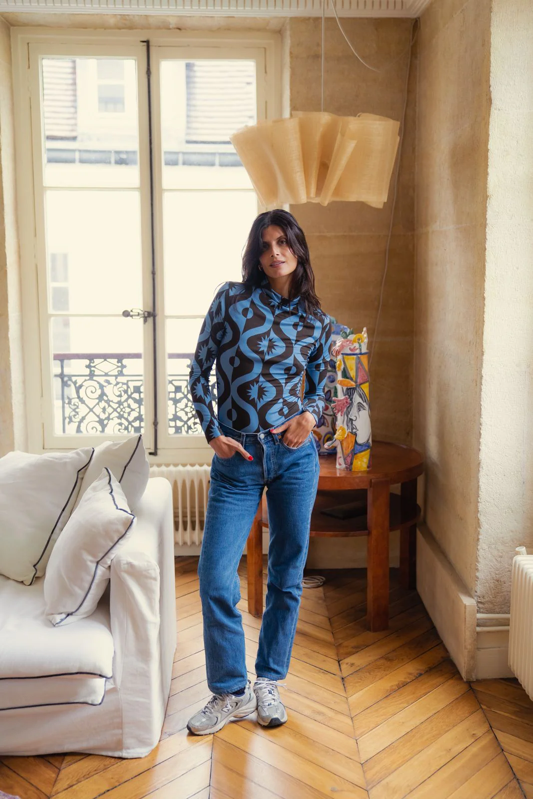 Mathilda - Top Femme Full Moon Bleu – Image 9