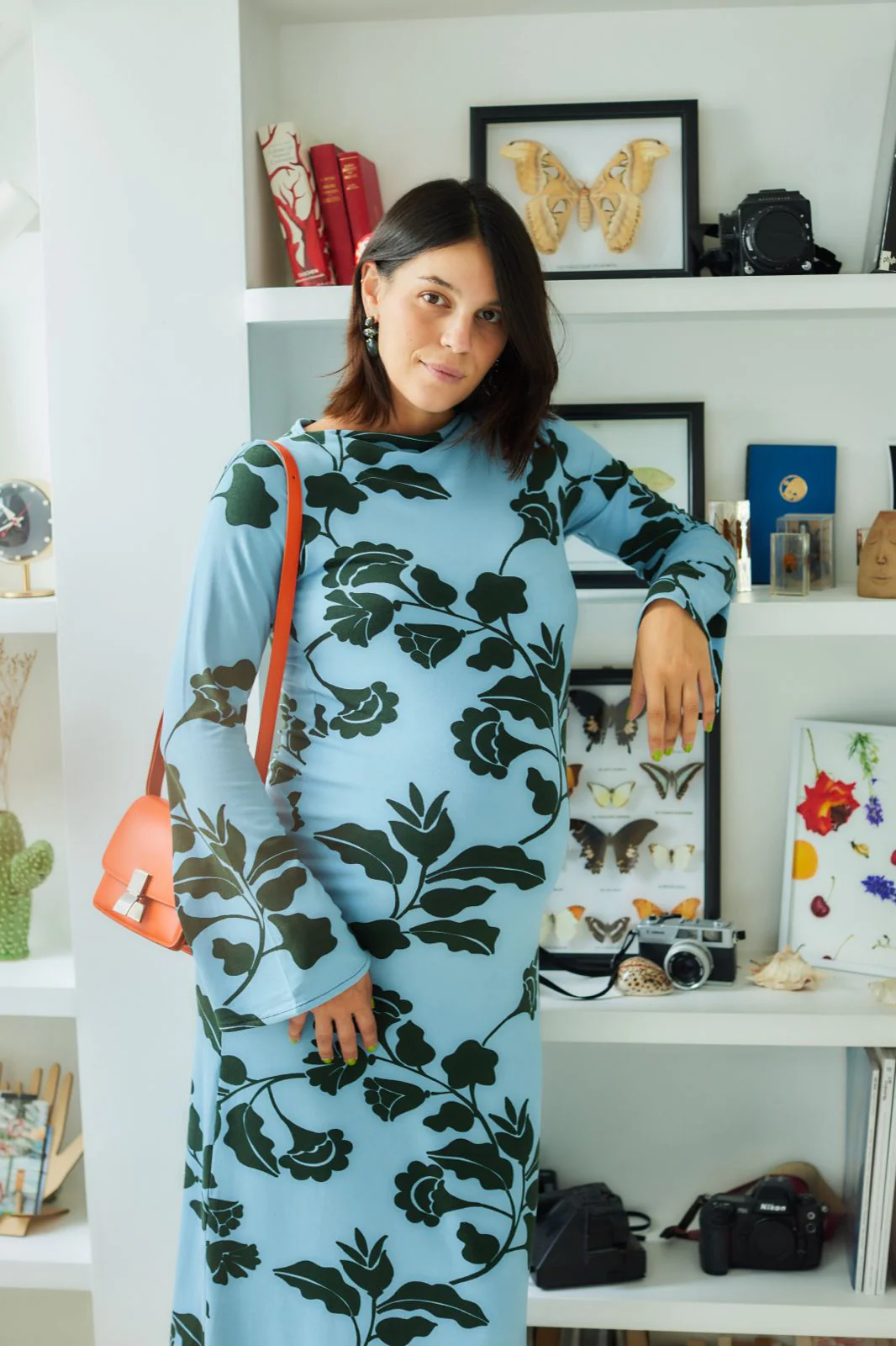 Lola - Robe Femme Enceinte Tokyo Bleu – Image 3