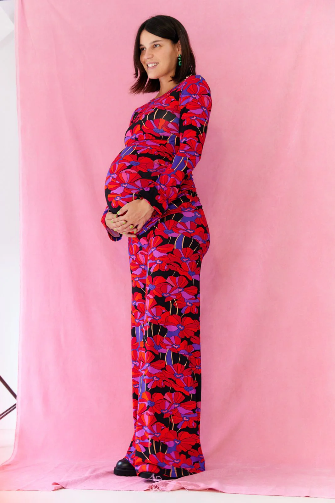 Mona - Top Femme Enceinte Flower Power – Image 3