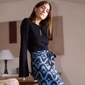 Carlota - Jupe Femme Full Moon Bleu