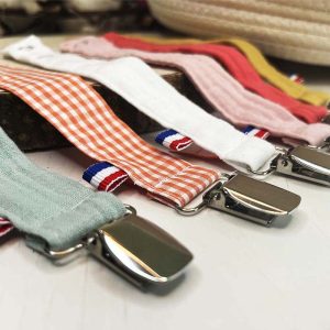 Attaches tétines Teddy en coton bio - 170 x 25 mm - dès la naissance