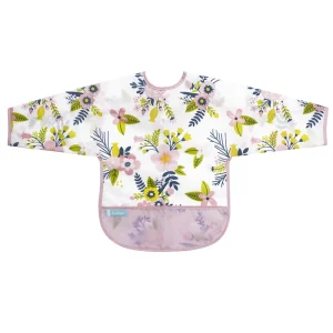 Bavoir à manche Jardin de fleurs (6-12 mois ou 12-24 mois) Cleanbib Kushies