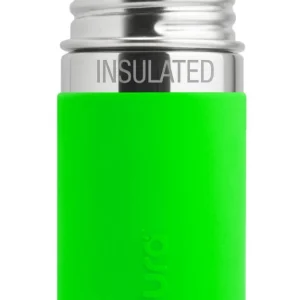 Biberon évolutif isotherme INOX Pura - 260ml - tétine 3m+ (diverse couleurs) - à partir de 3 mois